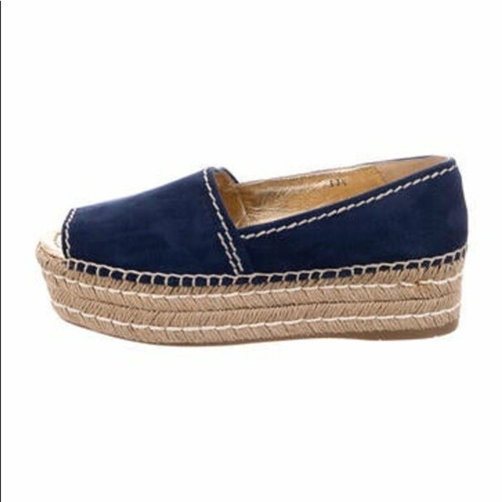 Prada Suede Platform Espadrilles